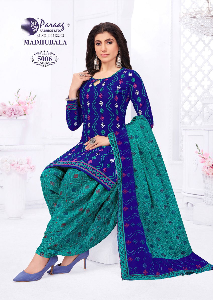 Paraag Madhubala Vol 5 Printed Cotton Dress Material Catalog
